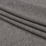 Heathered Pewter Lightweight Rayon Rib Knit