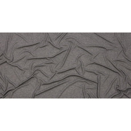 Heathered Pewter Lightweight Rayon Rib Knit