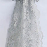 10 Pieces Silver Caspari Lace Chair Sashes for Sophisticated Event Decor 9x108 Inches