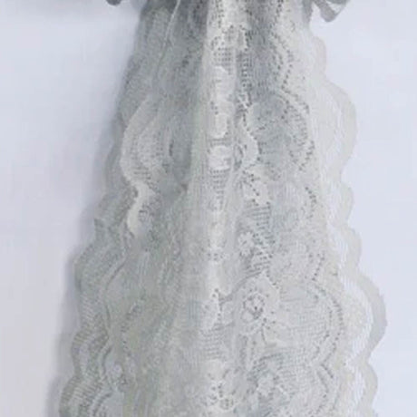 10 Pieces Silver Caspari Lace Chair Sashes for Sophisticated Event Decor 9x108 Inches