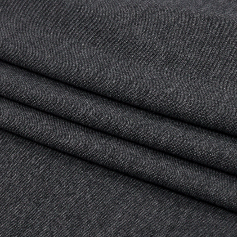 Dark Gray Heathered Polyester Jersey