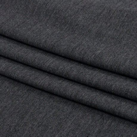 Dark Gray Heathered Polyester Jersey