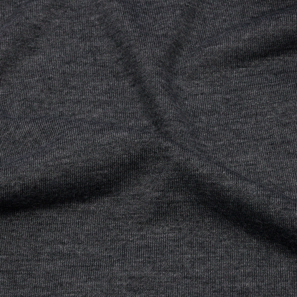 Dark Gray Heathered Polyester Jersey