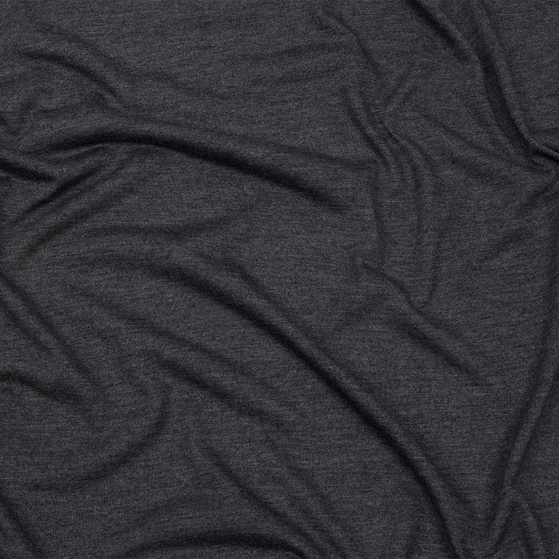 Dark Gray Heathered Polyester Jersey