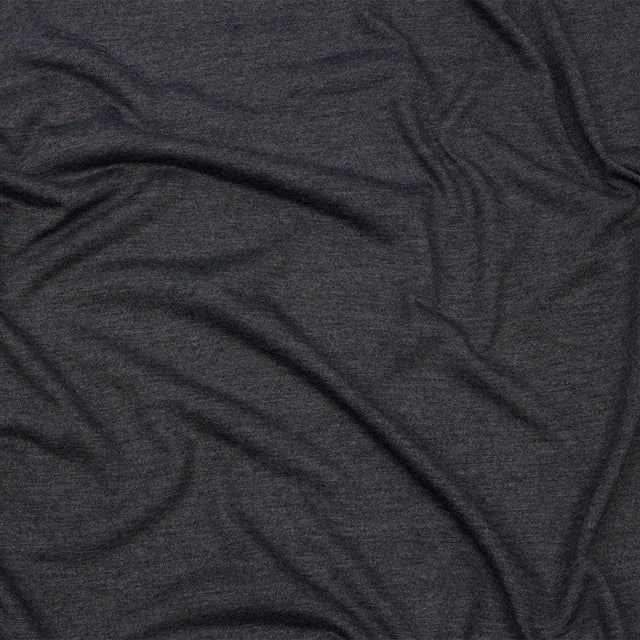 Dark Gray Heathered Polyester Jersey