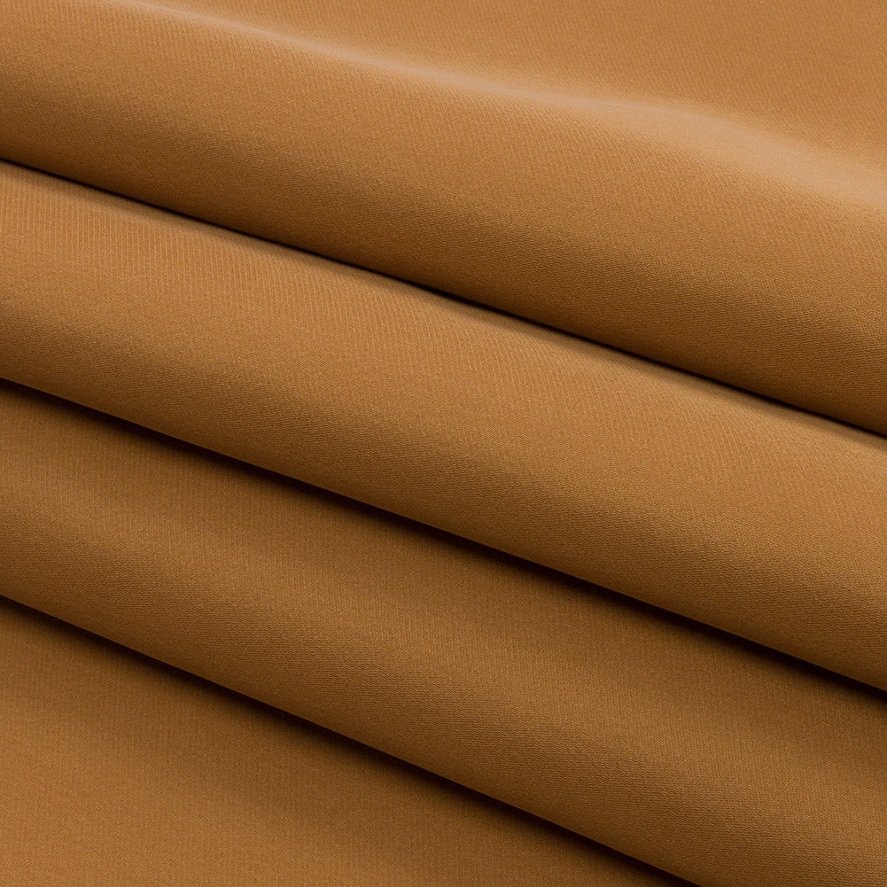 Golden Ochre Satin-Faced Polyester Twill
