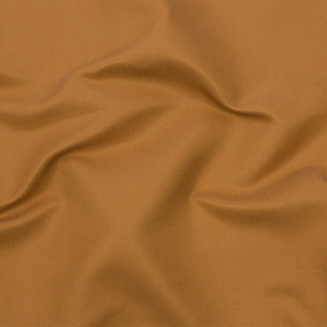 Golden Ochre Satin-Faced Polyester Twill