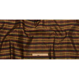 Olive, Burgundy and Black Plaid Polyester Jacquard