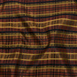 Olive, Burgundy and Black Plaid Polyester Jacquard