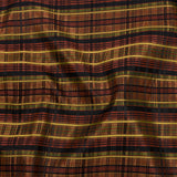 Olive, Burgundy and Black Plaid Polyester Jacquard