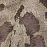 Dusty Lilac and Oatmeal Abstracted Leaves Polyester Jacquard