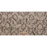 Dusty Lilac and Oatmeal Abstracted Leaves Polyester Jacquard
