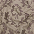 Dusty Lilac and Oatmeal Abstracted Leaves Polyester Jacquard