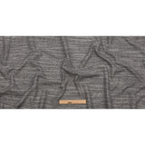 Black, White and Silver Metallic Polyester Tweed