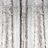 Crinkled Mirror Vinyl with Fabric Backing - Silver - Ingot Collection