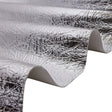 Crinkled Mirror Vinyl with Fabric Backing - Silver - Ingot Collection