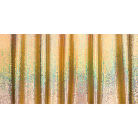 Crinkled Mirror Vinyl with Fabric Backing - Holographic Gold - Ingot Collection