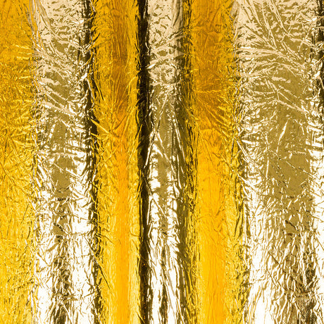 Crinkled Mirror Vinyl with Fabric Backing - Gold - Ingot Collection