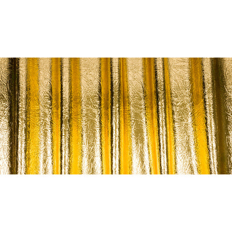 Crinkled Mirror Vinyl with Fabric Backing - Gold - Ingot Collection