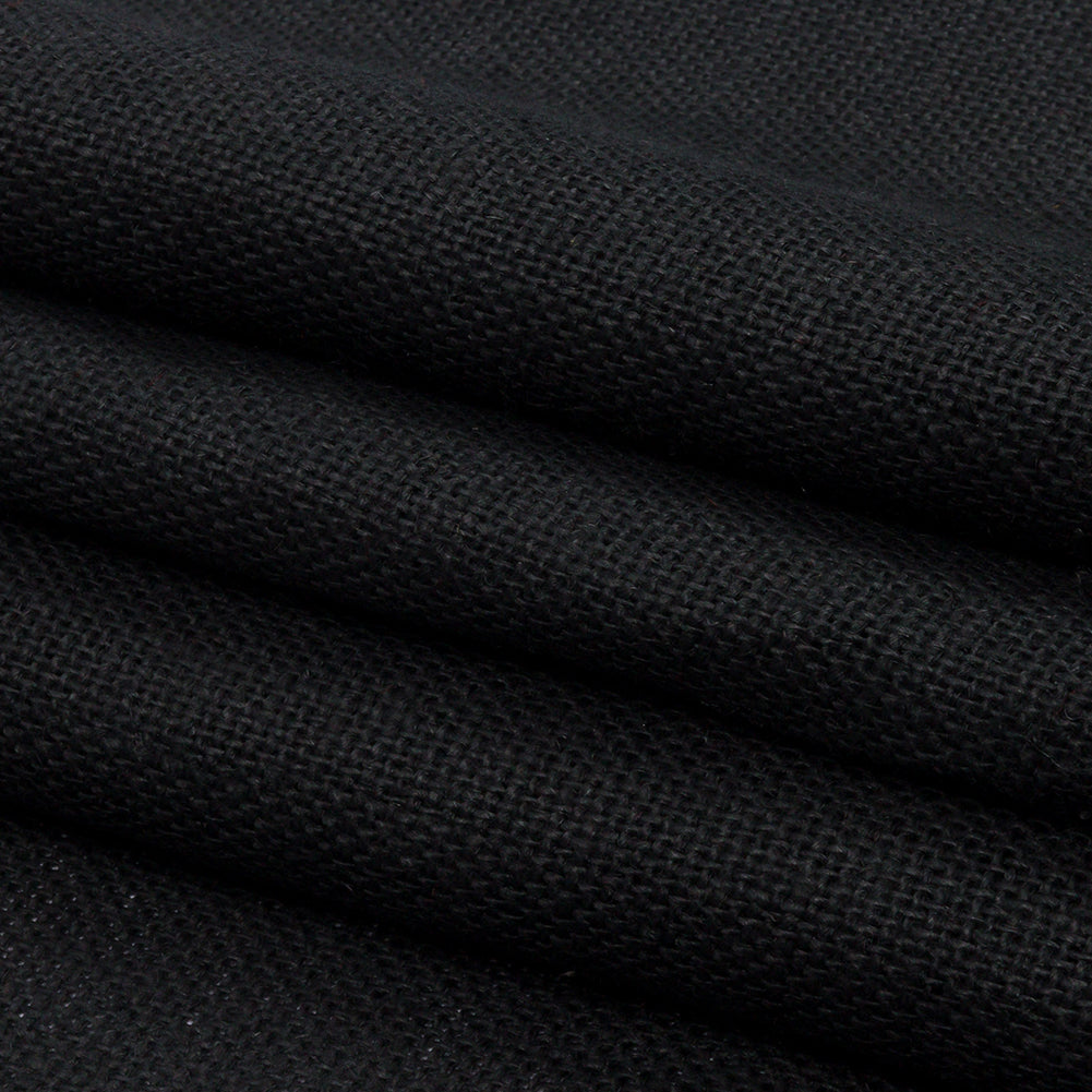 Black Linen Burlap