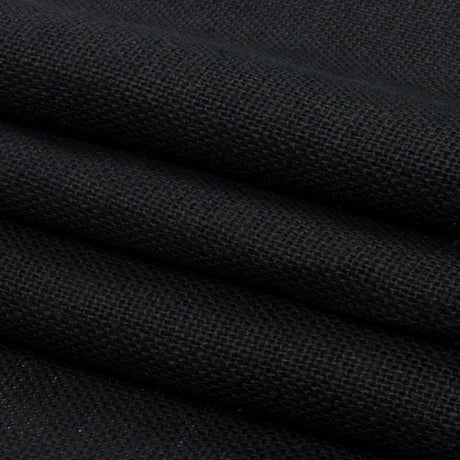 Black Linen Burlap