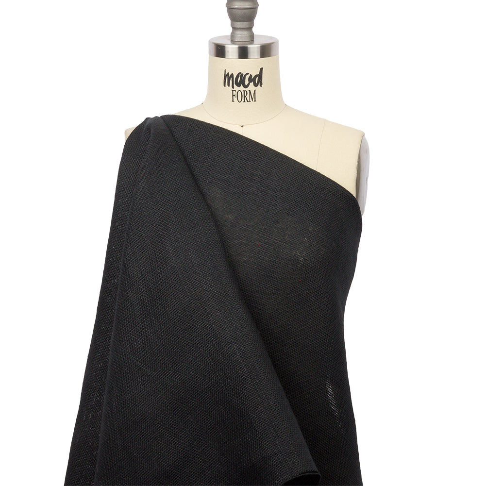 Black Linen Burlap
