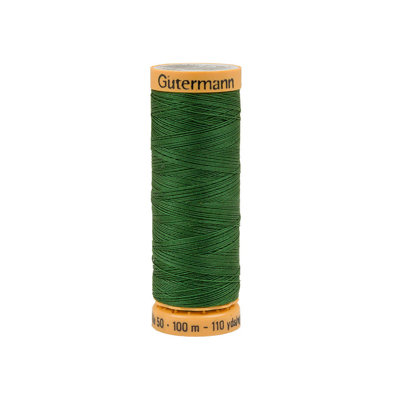 Gutermann Cotton Thread 100m - 8760 Medium Irish Green