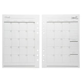 Mood Designer Sewing Planner Undated Monthly Calendar Refills - 5.82" x 8.26", A5, 12 Months
