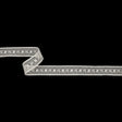 Famous NYC Designer Off White Geometric Lace Trim - 0.625"