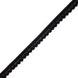 Famous NYC Designer Black Scalloped Elastic Lace Trim - 0.75"
