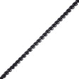 Famous NYC Designer Black and Gray Striped Swirls Gimp Braided Trim - 0.375"
