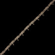 Famous NYC Designer Beige Button Loop Gimp Braided Trim - 0.75"