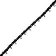 Famous NYC Designer Black Button Loop Gimp Braided Trim - 0.75"