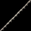 Famous NYC Designer Ivory Button Loop Gimp Braided Trim - 0.75"
