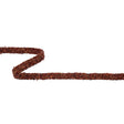 Famous NYC Designer Burnt Orange and Black Wool Boucle Braided Trim - 0.375"