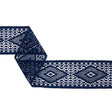 Famous NYC Designer Navy Diamonds Lace Trim - 2.125"
