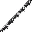 Black Starfish and Minnow Venise Lace Trim - 1.25"