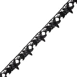 Black Starfish and Minnow Venise Lace Trim - 1.25"