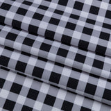 Compression Swimwear Tricot, UV Protective with Aloe Vera Microcapsules - Black and White Checkered - Caye Collection