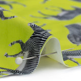 Compression Swimwear Tricot, UV Protective with Aloe Vera Microcapsules - Neon Lemon Zebras - Caye Collection