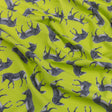 Compression Swimwear Tricot, UV Protective with Aloe Vera Microcapsules - Neon Lemon Zebras - Caye Collection