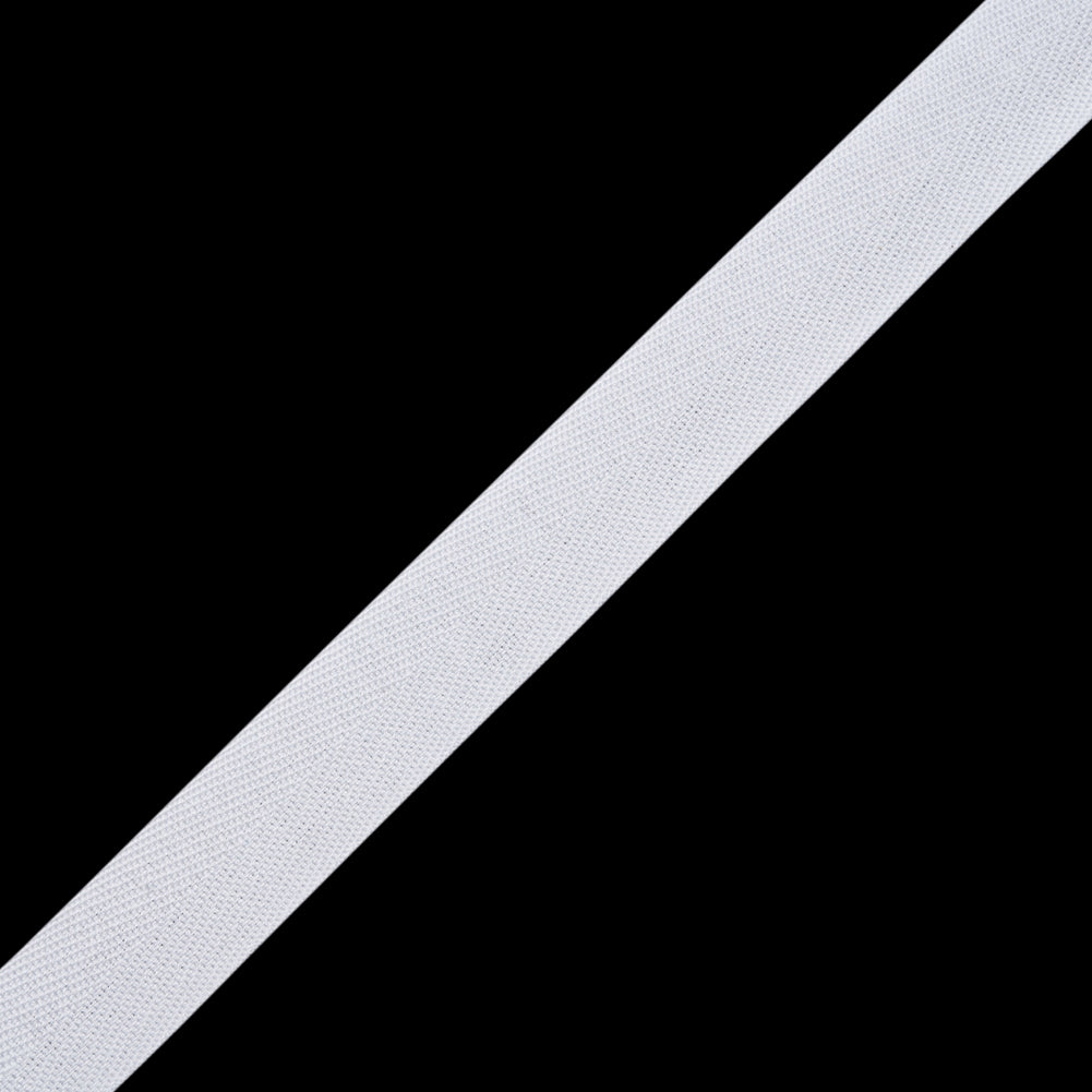 Tilly White Herringbone Cotton Twill Tape - 15mm