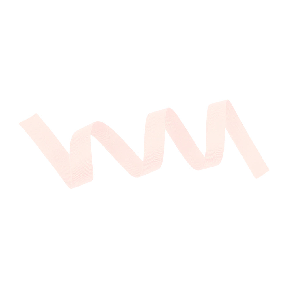 Tilly Light Blush Herringbone Cotton Twill Tape - 15mm