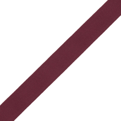 Tilly Eggplant Herringbone Cotton Twill Tape - 15mm