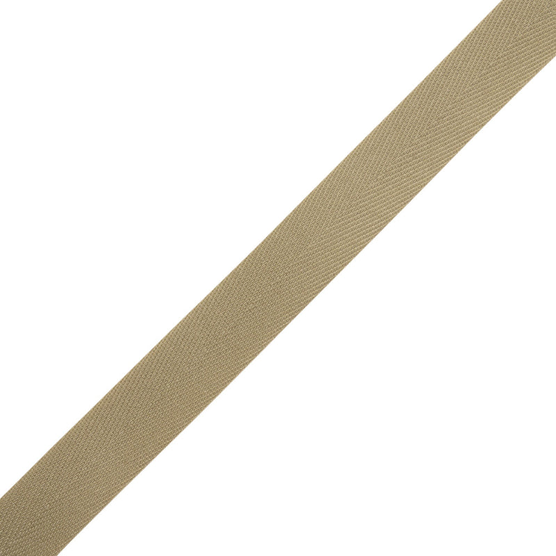 Tilly Studio Clay Herringbone Cotton Twill Tape - 15mm