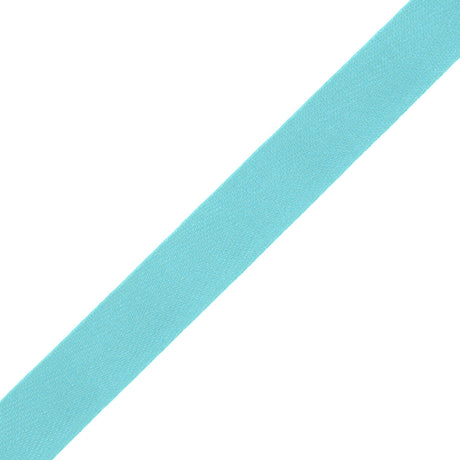 Tilly Electric Ice Blue Herringbone Cotton Twill Tape - 15mm