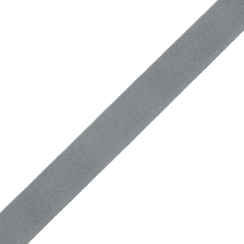 Tilly Nickel Herringbone Cotton Twill Tape - 15mm