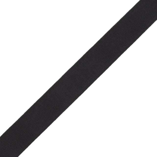 Tilly Caviar Herringbone Cotton Twill Tape - 15mm