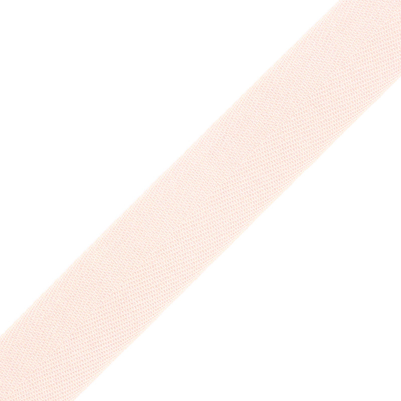 Tilly Light Blush Herringbone Cotton Twill Tape - 20mm