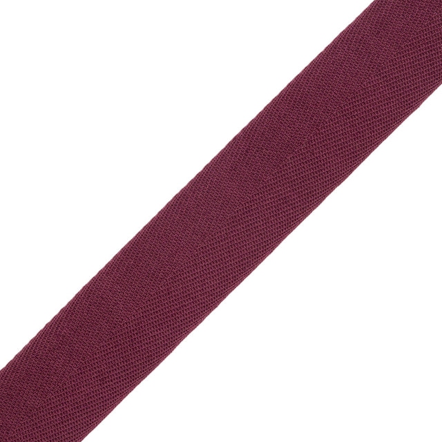 Tilly Eggplant Herringbone Cotton Twill Tape - 20mm